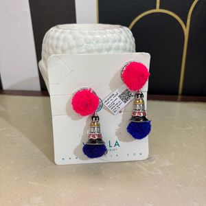 Kalbelia Tribe Pompom Earrings