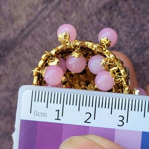 Light Pink Kundan Jhumka Set No.8