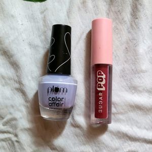 Nail Polish + Lip Liquid Combo