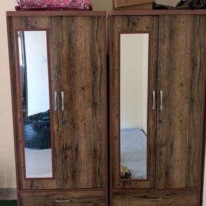 Two Wooden Almirah New For Self Pickup