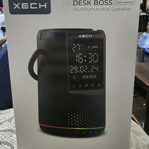 (NEW) XECH- DIGITAL CLOCK WITH SPEAKER AND Holder