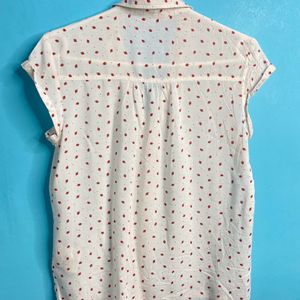 Strawberry Print Cute Shirt