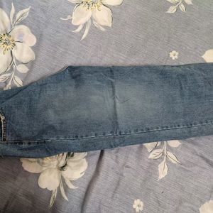 Blue Wide Leg Jeans