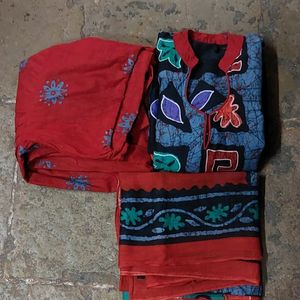 Pure Cotton Batik Printed Salvar Suit