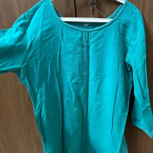 Sea Green Short Kurti For Women!