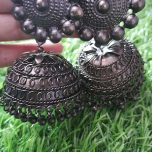 Oxidised Jhumka