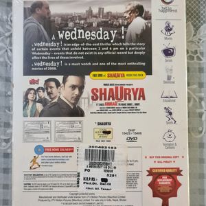 Moserbaer 2 Hindi movie DVDs A Wednesday & Shaurya