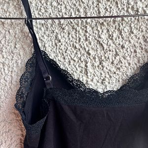 Lace-trimmed Strappy Top