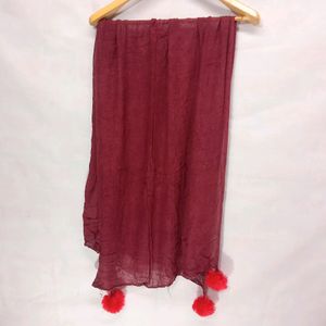 AHMADUN BRAND NEW Marron Dupatta