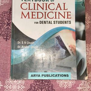 Textbook Of Clinical Medicine For Dental Students