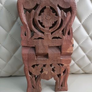 Carved Wooden Religious Book Holder