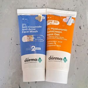 The Derma Co Sunscreen And Face Wash Combo