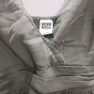 Vero Moda Grey Dress With Lining Inside (Women)