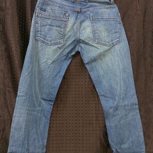 Salsa Mid Blue Raw Hem Jeans