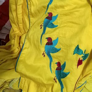 Navratri Sale Parrot Design Suit