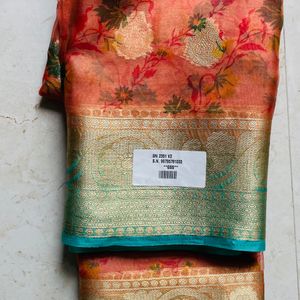 Unused Organza Saree