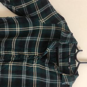 Checked Crop Shirt