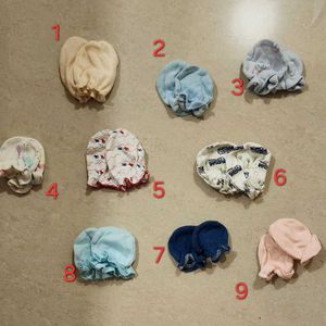 New Born Mittens - Set Of 9