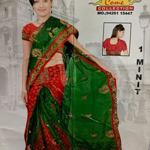 Lehenga Saree With Unstitched Blouse