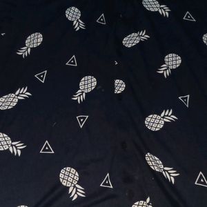 Pine Apple Design Shirt For Men Half Sleeve