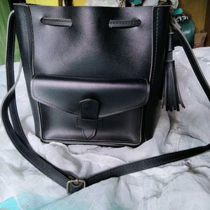 Leather Bucket Bag