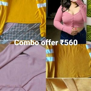Sexy Korean Tops Combo In Sale At Just ₹560