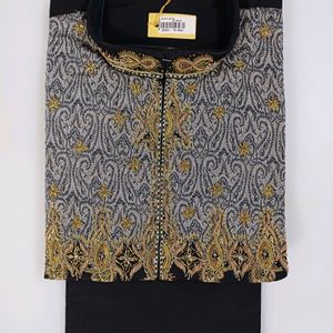 Sherwani Style Kurta Chudidar Set (Handwork)