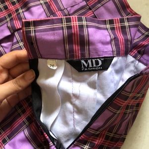 Purple Mini Tennis Skirt