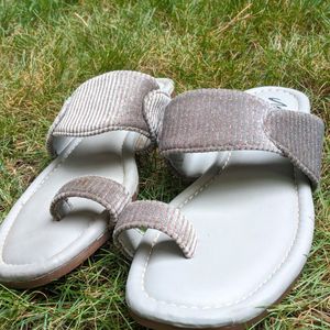 SILVER SANDALS FOR WOMEN, FOOTWEAR