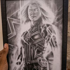 Marvel Pencil Art Sketch With Framing