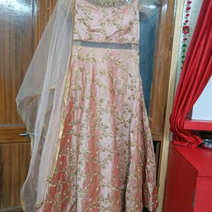 Wedding Or Partywear Fancy Heavy Dress