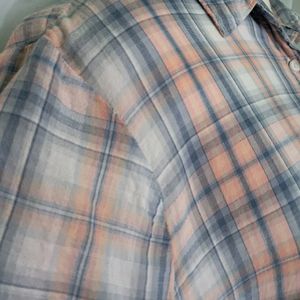 Short Sleeve Blue Check shirt