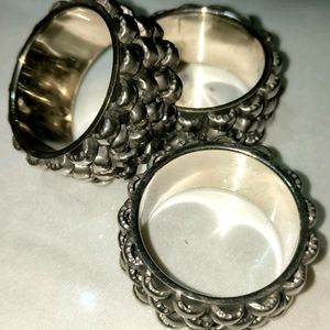 Napkin Rings Set Of 3 Home Decore