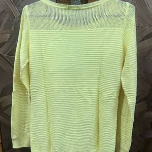 Promod Brand  T-shirt For Women Yellow Colour