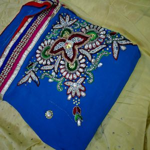 Heavy Work Saree For Diwali Or Wedding