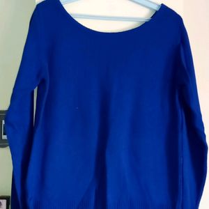 Dress berry Women Blue Solid Sweater