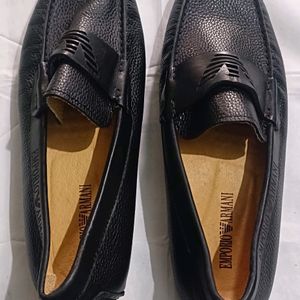 Emporio Armani Leather Loafers Casual Shoes