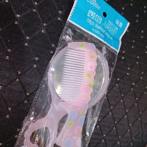 Korean Combo Of Comb And Mirror