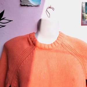 H&M Neon Orange Sweater