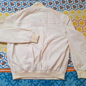 Vintage Par Four Cream Bomber Style Jacket XL