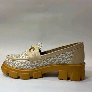 Korean Beige Chunky Shoes