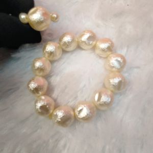 Big Pearl Bracelet With Ring