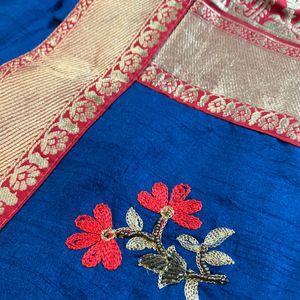 Pure Chanderi Silk Saree