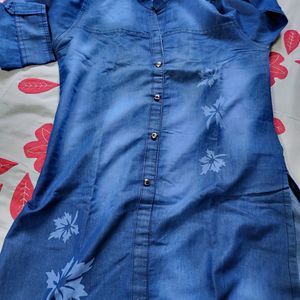 Denim Kurta