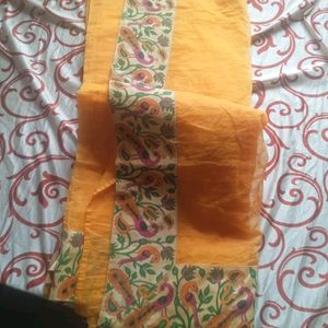 Yellow Saree with Beautiful border