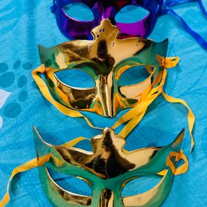 Masquerade Masks And Little Glass Jar Gift