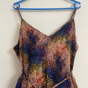 Speckled Multi Colour Viscose Slip Dress