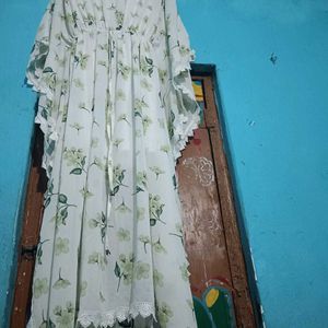 White Gown For Party Wear Or Casual