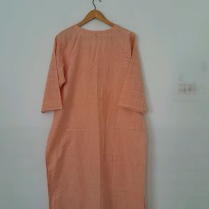 Peach  Kurta