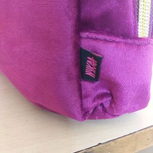 Nykaa Velvet Pouch Purple Brand New